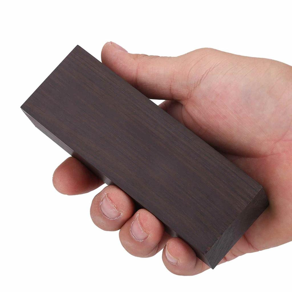 2 Pezzi Blocchi di Legno d'Ebano 12x4x2,5cm Semilavorati per Intaglio Tornitura Manici di Strumenti Musicali