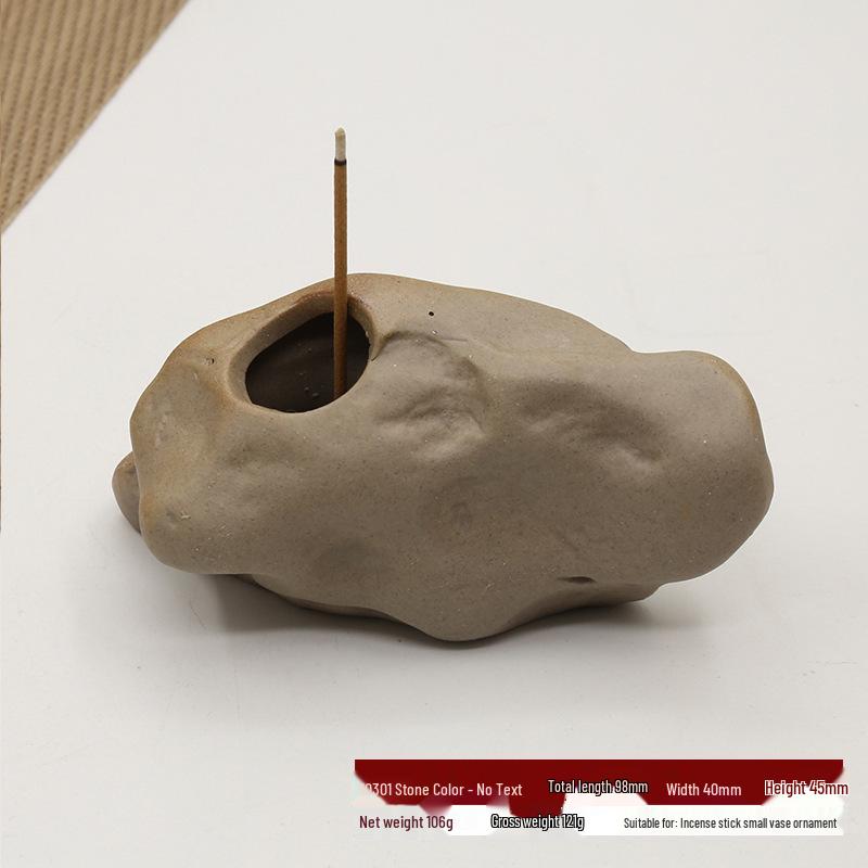 Zen Ceramic Incense Holder Small Vase – Mini Home Ornament & Creative Gift