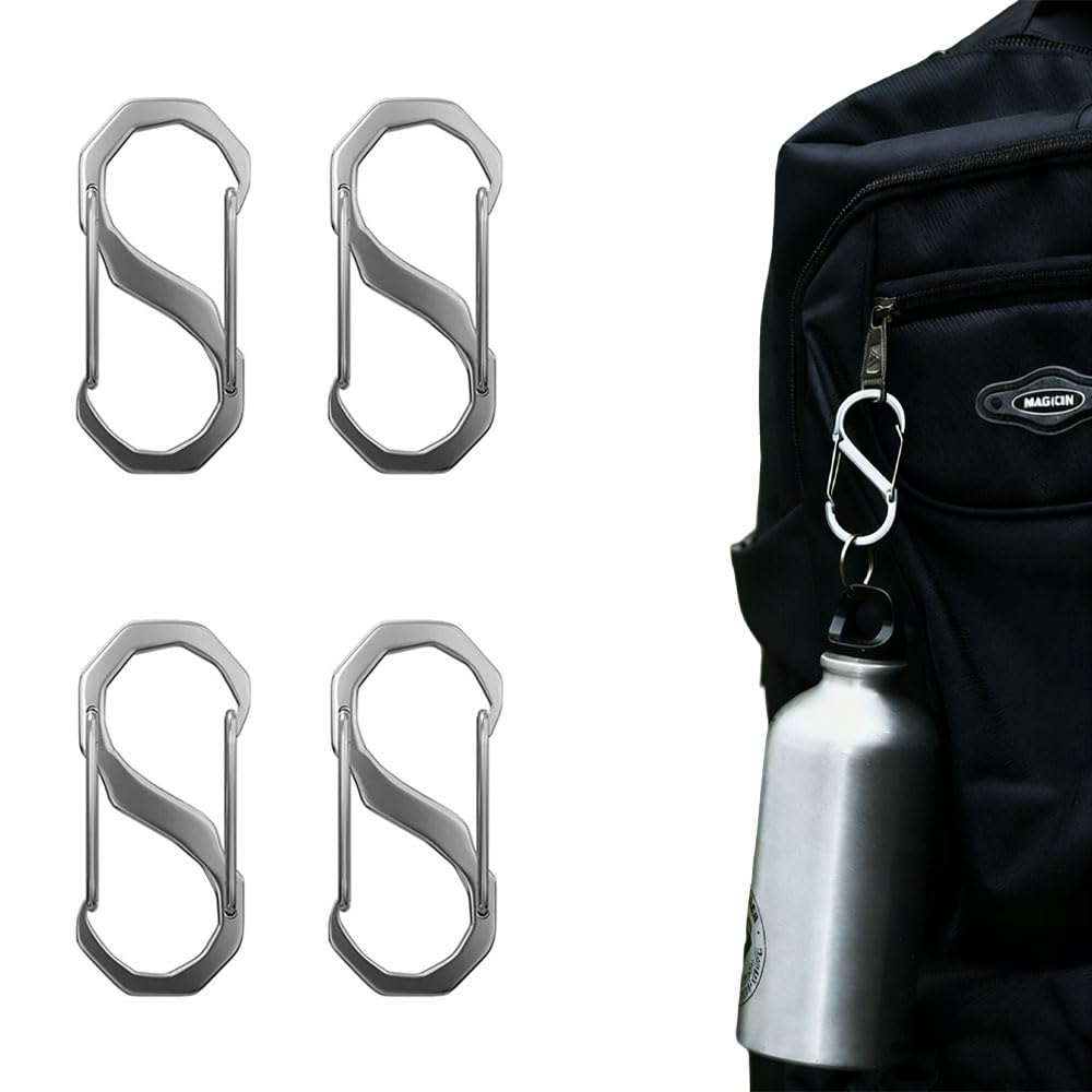 Carabiner 304 Stainless Steel, Small, Outdoor, Multi-purpose, Climbing Hook, Camping,