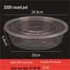 XLSZ Disposable Round Plastic Food Containers