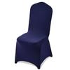 50 Pcs Navy Blue Chair Covers, Polyester Spandex Chair Cover, Stretch Slipcovers for Wedding Party Dining Banquet Flat-Front Chair Covers, Fits Chair