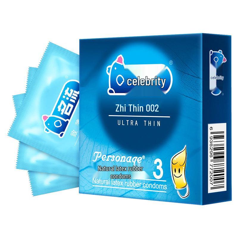 Ultra Thin Ribbed & Lubricated Condoms with Hyaluronic Acid - 10 Pack Adult Sex Toy