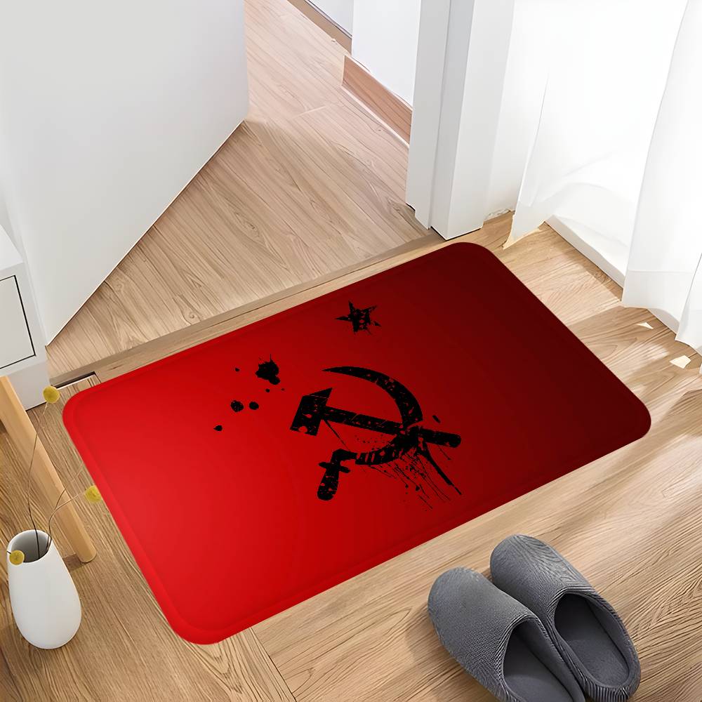 CCCP USSR Soviet Hallway Carpet Washable Non-Slip Living Room Sofa Chairs Area Mat Kitchen Doormat Area Rug