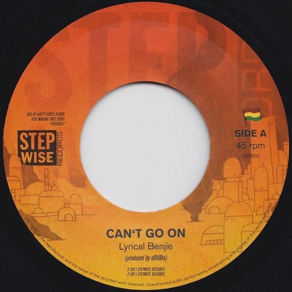 

7inch Record ADUBTA, LYRICAL BENJIE - Can t Go On SWR002 Stepwise Record 2011 UK Reggae, Ska & Dub Used