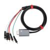 Component Cable 1.8m 5.9ft Double Shielded Plug and Play Digital AV Output Component 5RCA YPbPr Cable for GameCube