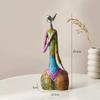 Abstract Art, Oil Painting, Female Portrait Sculpture, Resin Crafts, Reader Character Sculpture, Living Room Decoration Gift