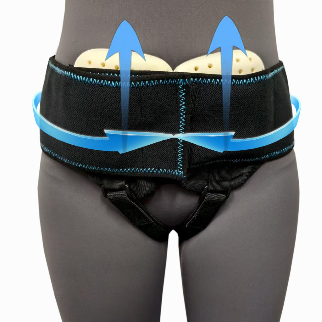 Yanbiguo Inguinal Hernia Support Belt For Men&Women, Small Intestine/Oblique Hernia Pressure Adjustable Band For Waist 75-120Cm