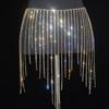Waist Chain Body Chainsexy Shiny Tassel Rhinestone Skirt Belly Dance Body Chain