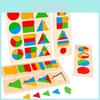 Wooden Geometric Shape Puzzle For Toddlers Educational Toy For Early Learning