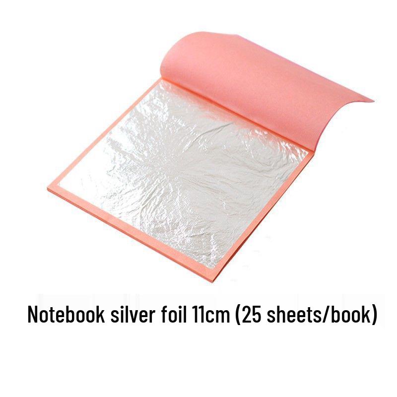 Pure 999 Silver Handicrafts: Single & Double Layer Silver Foil Paper Decor, Multiple Specifications Available