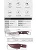 Mongolian Multifunctional Outdoor Knife: High-Hardness Boning & Meat Cutting Tool for Wilderness, Household, and Fruit Use.