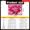 Background Banner Romantic Mother's Day Theme Pattern Background Cloth Used for Party Decoration