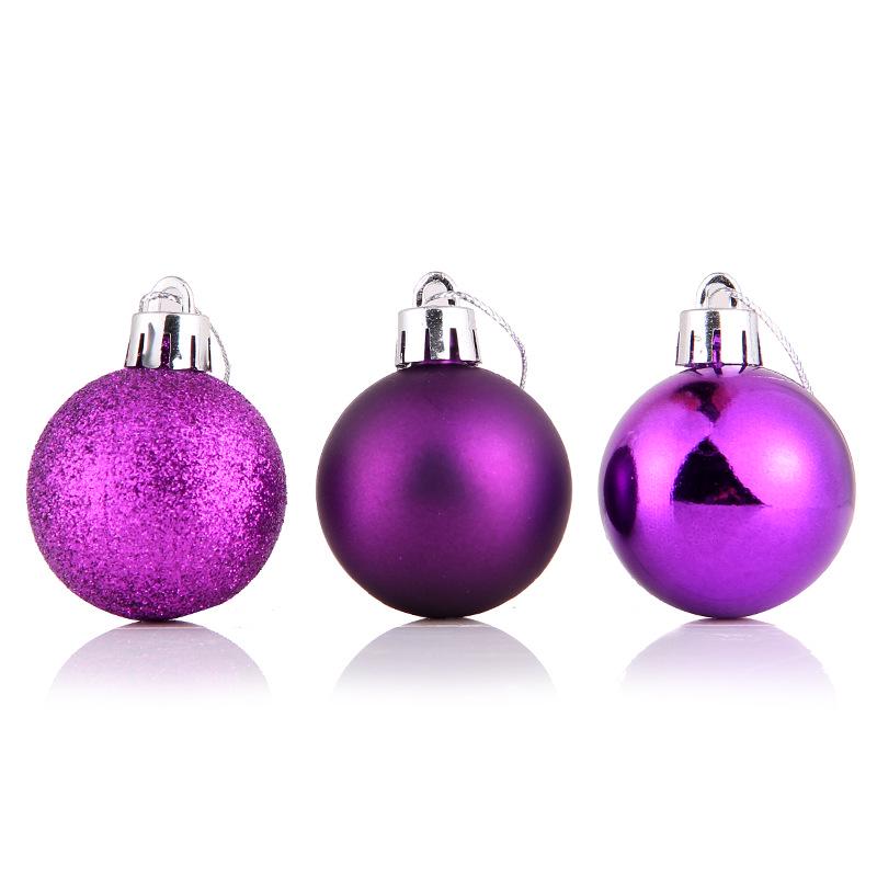 24Pcs/box Christmas Decoration Balls 4/6cm Christmas Tree Decoration Hanging Ornaments Family Gathering Christmas Decorations
