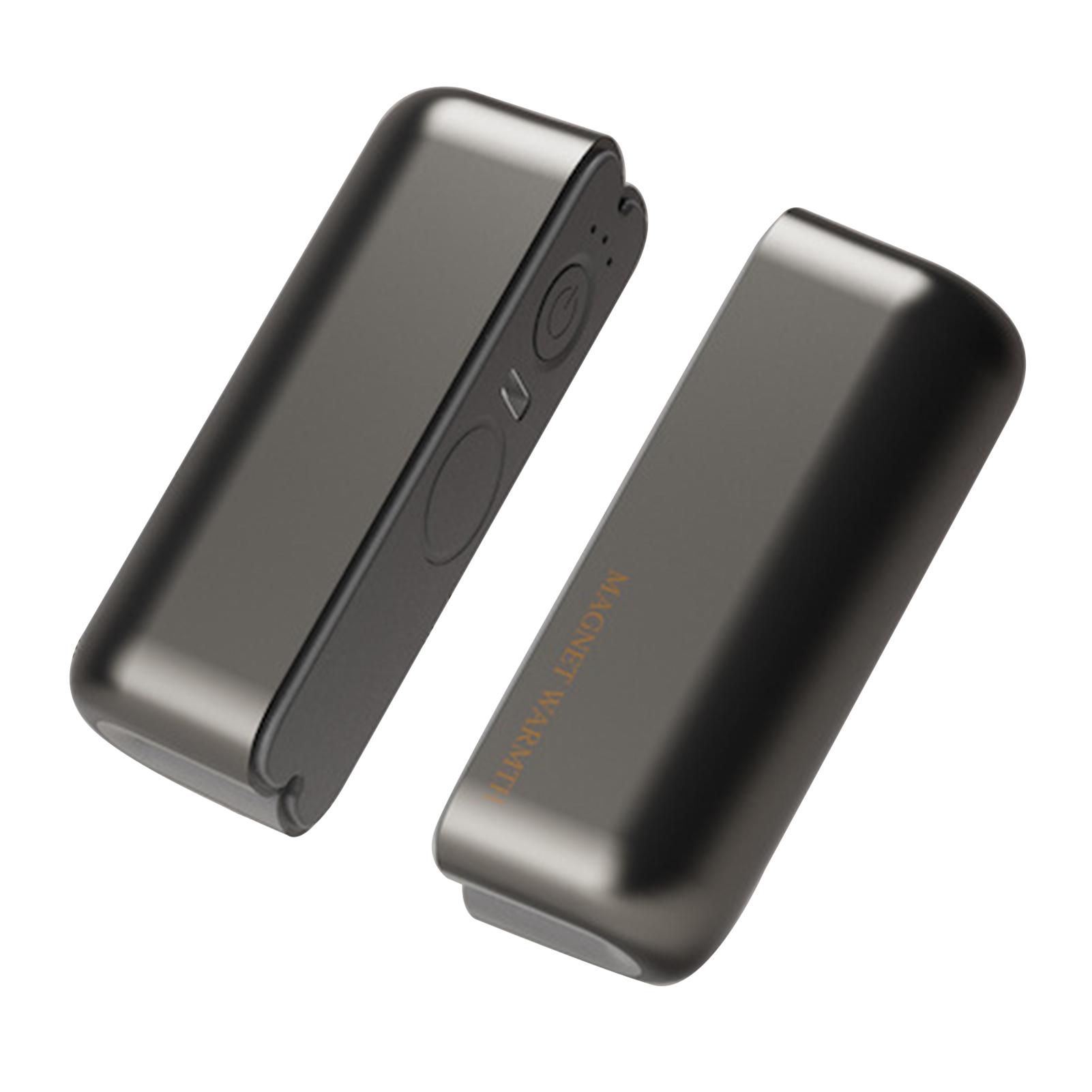 

Rechargeable Hand Warmer Split Design Compact Portable Rechargeable For On-the-Go Comfort Office Desk Daily Commute Comfort чорний