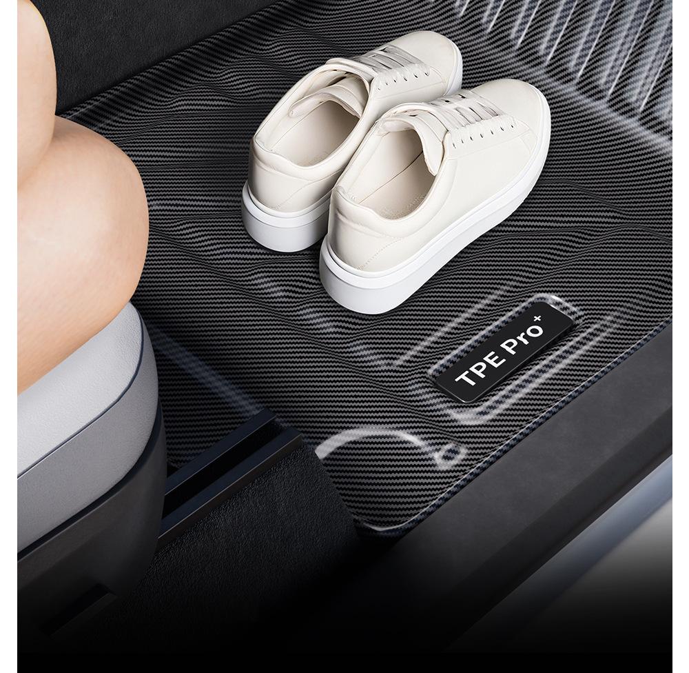 Honda ZR-V Carbon Fiber Style TPE Floor Mats - Car Protection & Decorative Carpet