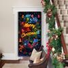 Christmas UV Fluorescent Door Banner/cover Background/holiday Party Decoration/Christmas Decorative Hanging Cloth
