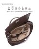 Women's Frosted Cowhide Large Capacity Crossbody Handbag - Autumn/Winter Fashion