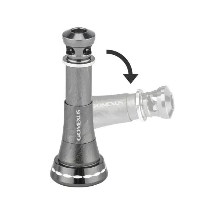 Gomexus Reel Stand Foldable Engraved Version with Hook Mount for Stella Reels R-EVO 47.5mm