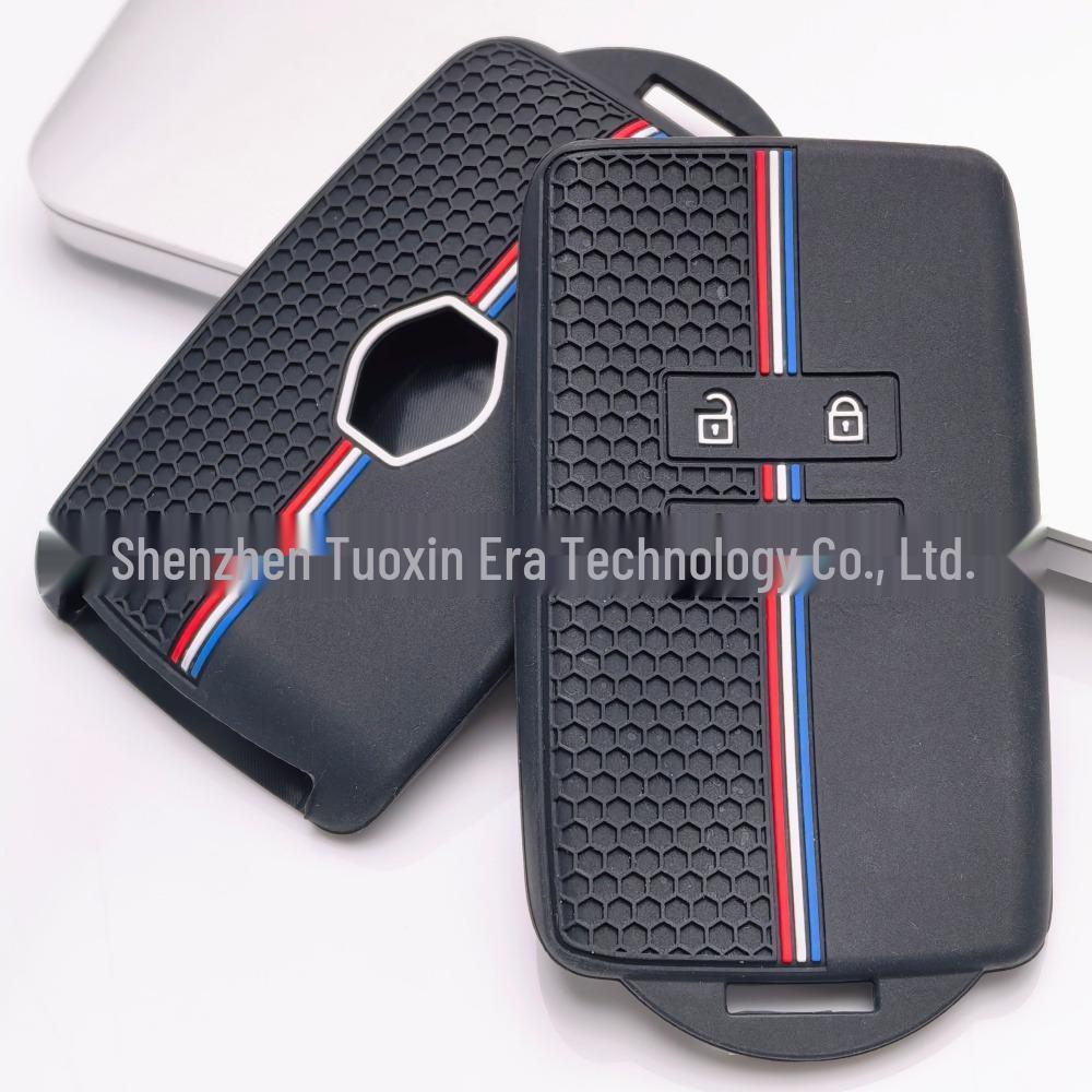 Renault Smart Key Silicone Holder - Compatible with 17 Models, Drop-Proof Honeycomb Design for Koleos and Kadjar.
