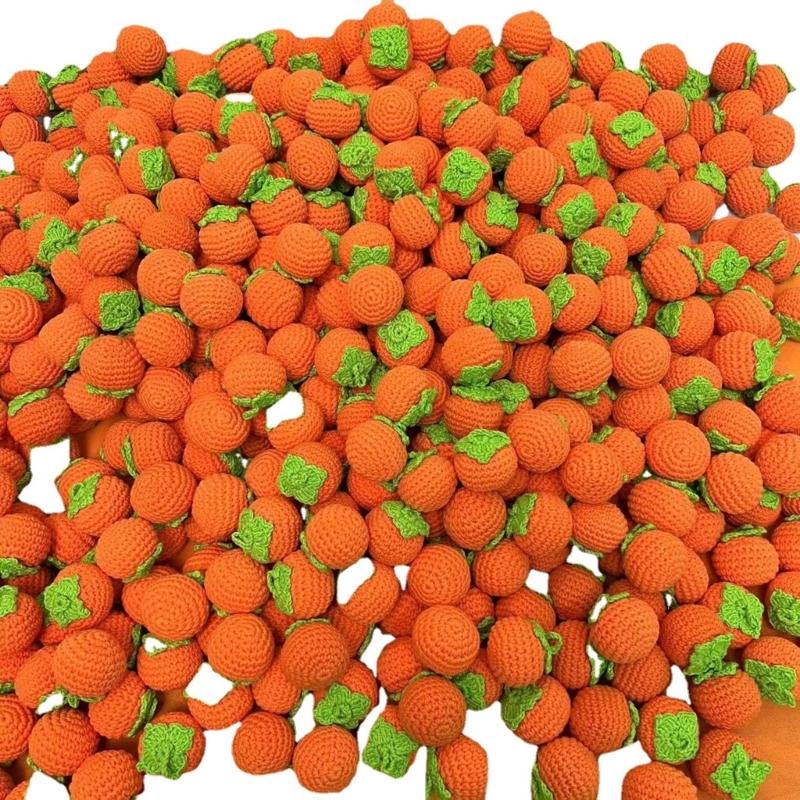 Fashionable Handmade Keychain Accessory Wool Crochted Fruit Pendant Accessories Stylish Women Girls Bag Decoration