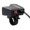Waterproof Motorcycle USB Charger 2-Port + Voltage Display - Quick Charge 3.0 for Harley, Cruisers, Motorbike Accessories