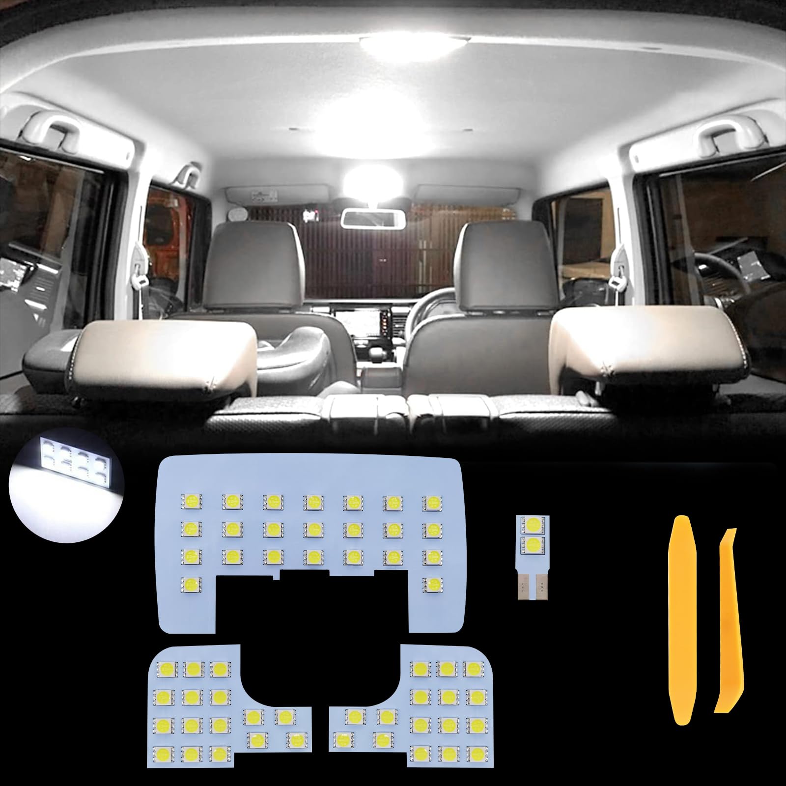 

Zealsun LED Room Lamp Set for Toyota RAIZE A200A 210A Custom Super LED Bulb Set / / Rocky, Parts, White, 6000K, Bright, 4-Piece