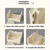 Portable Book Frame Multi-purpose Books Sorting Box Foldable Storage Basket  Clothes