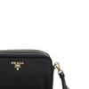 Prada Metal Accessory Zipper Nylon Clutch Small Women Clutch Black 1NE865_2AB5_F0002