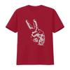 Peace Out Hand Sign T Shirt Artistic Design Pacifist Victory Humanist  Vintage Washed Fashion Comfortable Homme