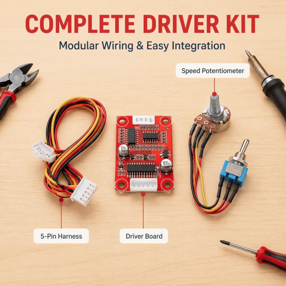 DC 7.5V-18V Brushless Motor Controller 30W Power Direction Control Module For DIY Projects