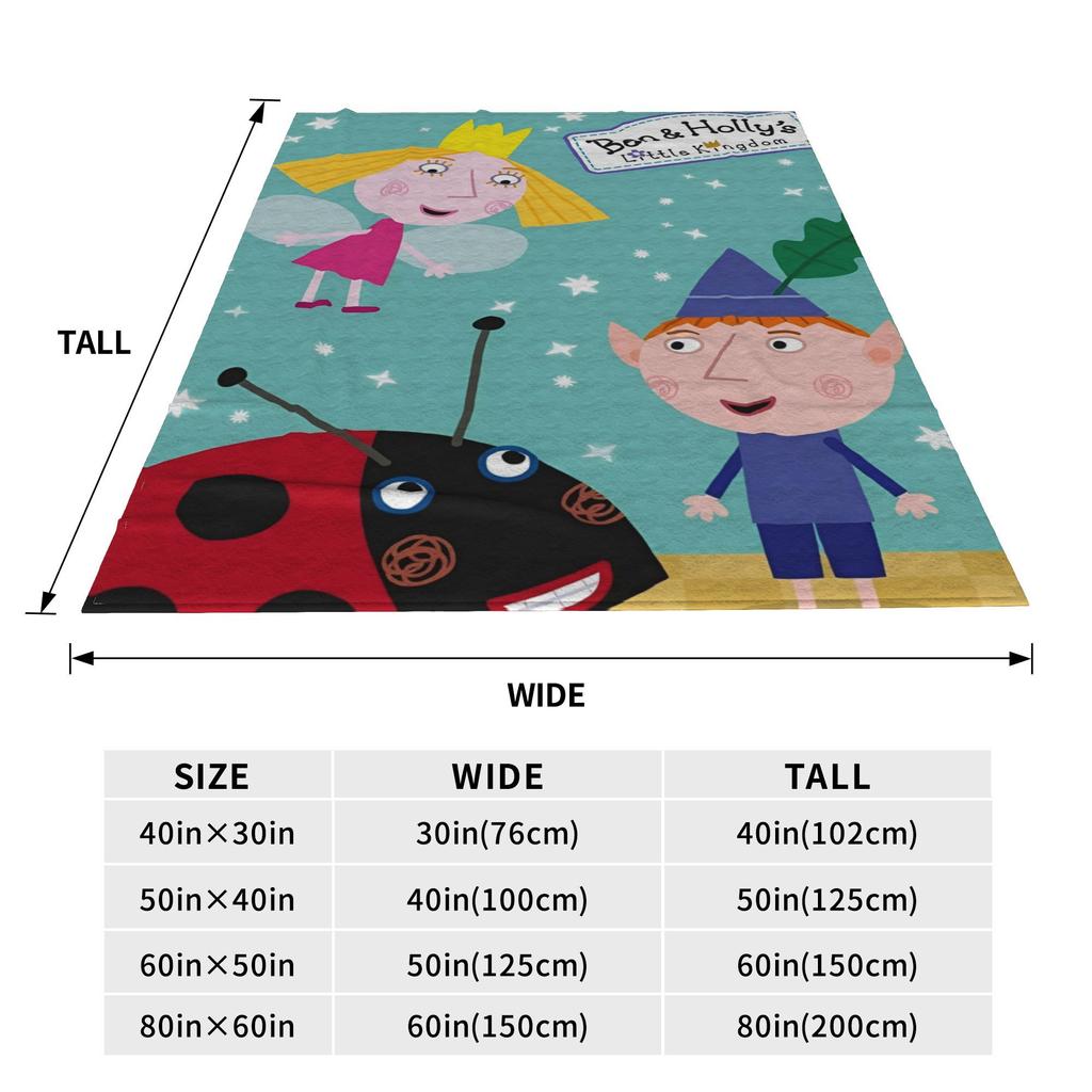 B-Ben und H-Holly Traumwelt Decke Fleece Wunderreich Multifunktionale Warme Überwurfdecke für Zuhause Sofa Bettwäsche