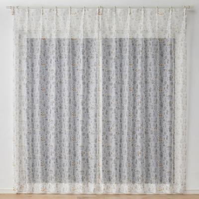 Suminoe MOOMIN Funtime Voile Curtain Sheer 1 Piece 100 X 198cm GR 342-74308