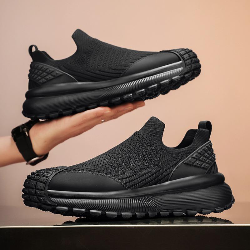 Spring and Summer New Fly-woven Breathable One-pedal Simple Sports and Leisure Mesh Shoes Men's Versatile Foot-set Trendy Men's Shoes