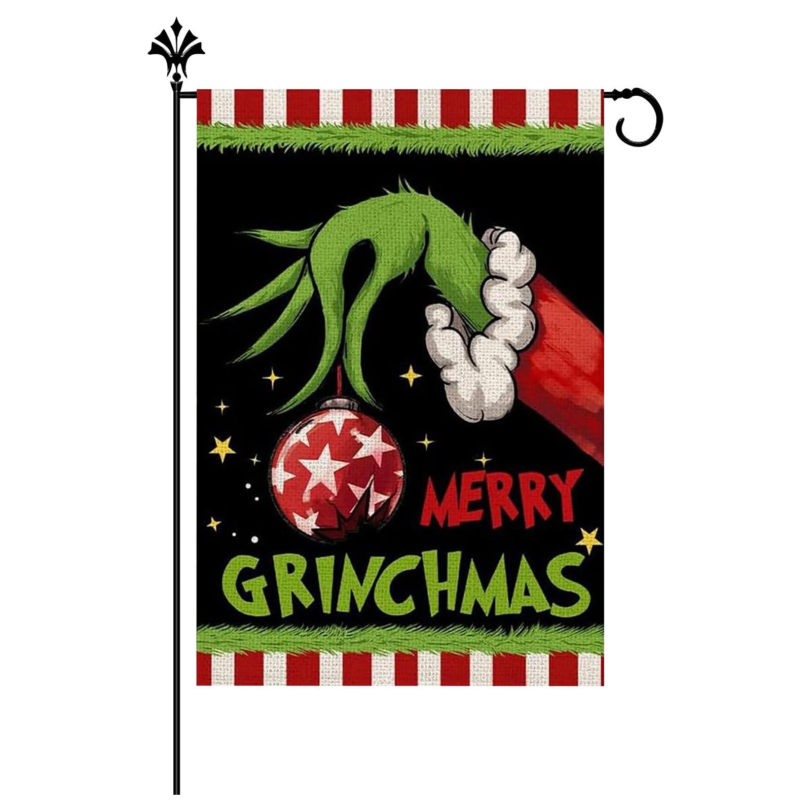 

Садовый флаг Рождественский садовый декор на открытом воздухе One Size