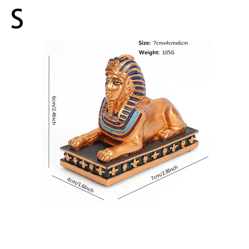 Древний Египет Сфинкс Фараон Орнамент Смола Статуя Ручная работа Сувенир Подарок Музей Таинственная Мумия Украшение
