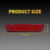 For 2008-14 Dodge 11-14 Charger Challenger LED Rear Red Bumper Marker Side Light