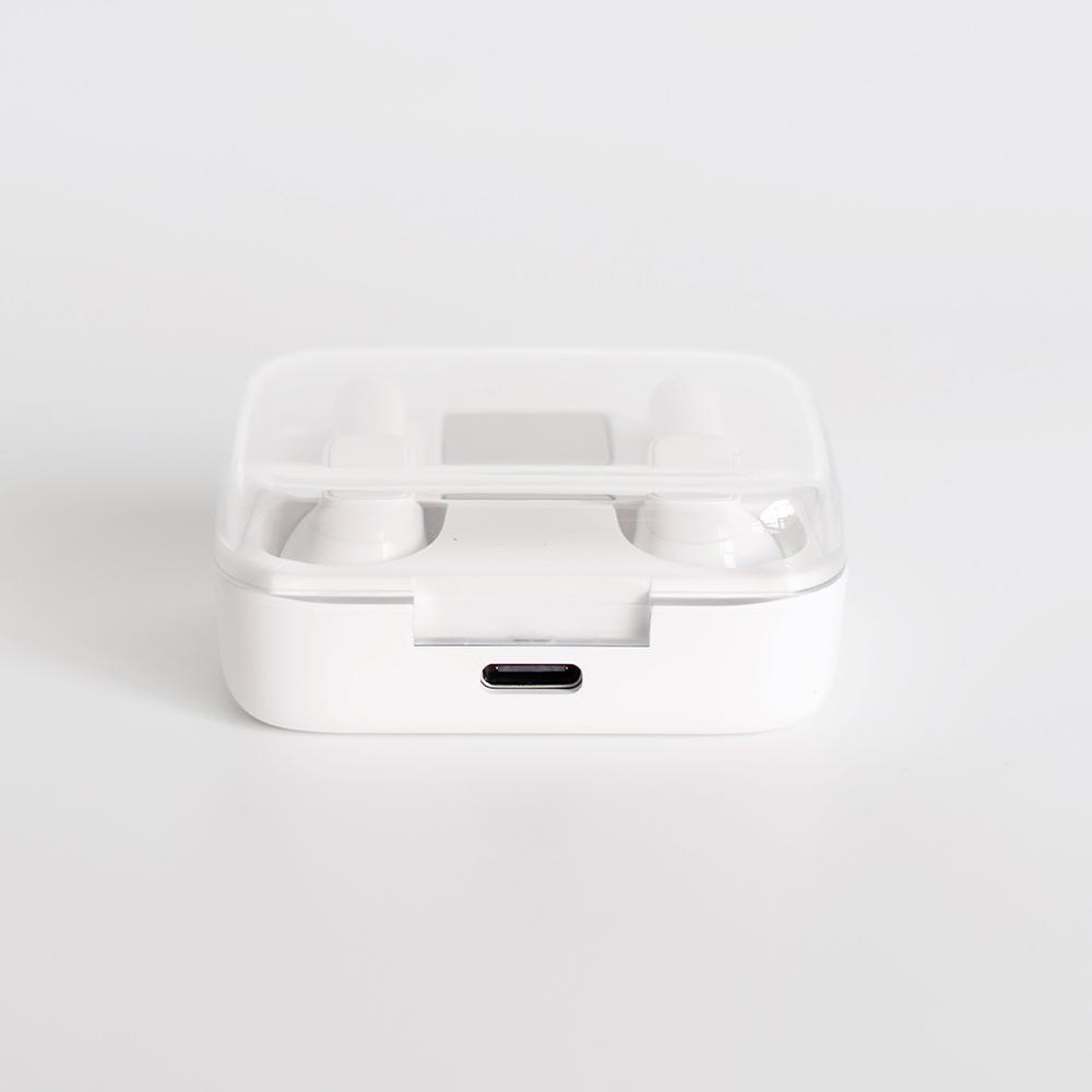 

J60 TWS Wireless Bluetooth-compatible Earbuds Touch Control In-ear Earphone with LED Battery Display White