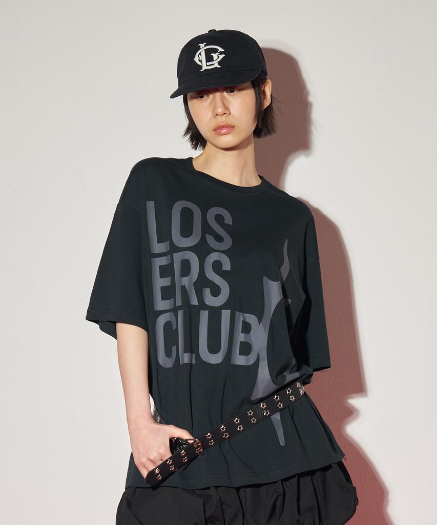 Lujeoseukeulleob Logo Short Sleeve T-Shirt Black