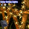 100/50/20LED Solar Powered Cherry Blossom Fairy Lights, Auto on/Off Waterproof Outdoor Garden Decor for Wedding Valentine’s Day Gift