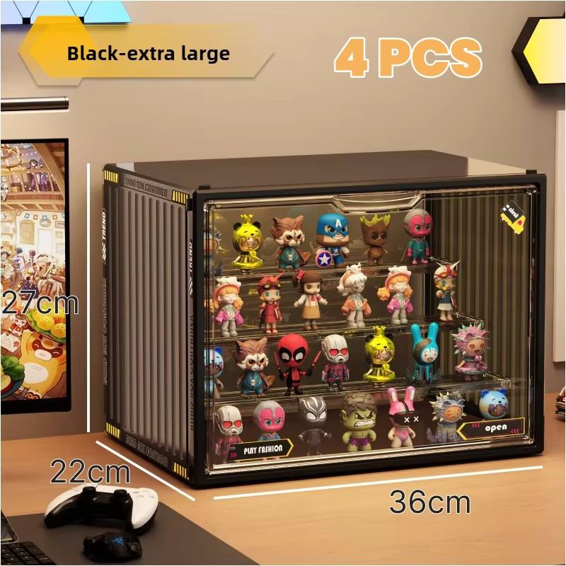 Containerized designs Acrylic Organizer for Collectible Figures and Blind Box High Definition Transparent Miniature Display Case