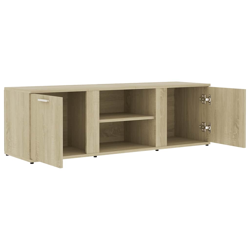 TV Cabinet in Sonoma Oak Finish 120 x 34 x 37 cm Particleboard