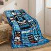 13. Geburtstag Thema Gaming Stil Wurfdecke, Blaue Dekorative Schlafzimmerdecke für Wohnzimmer Couch Mittagspause Weiche Decke für Freund Festival Geschenk