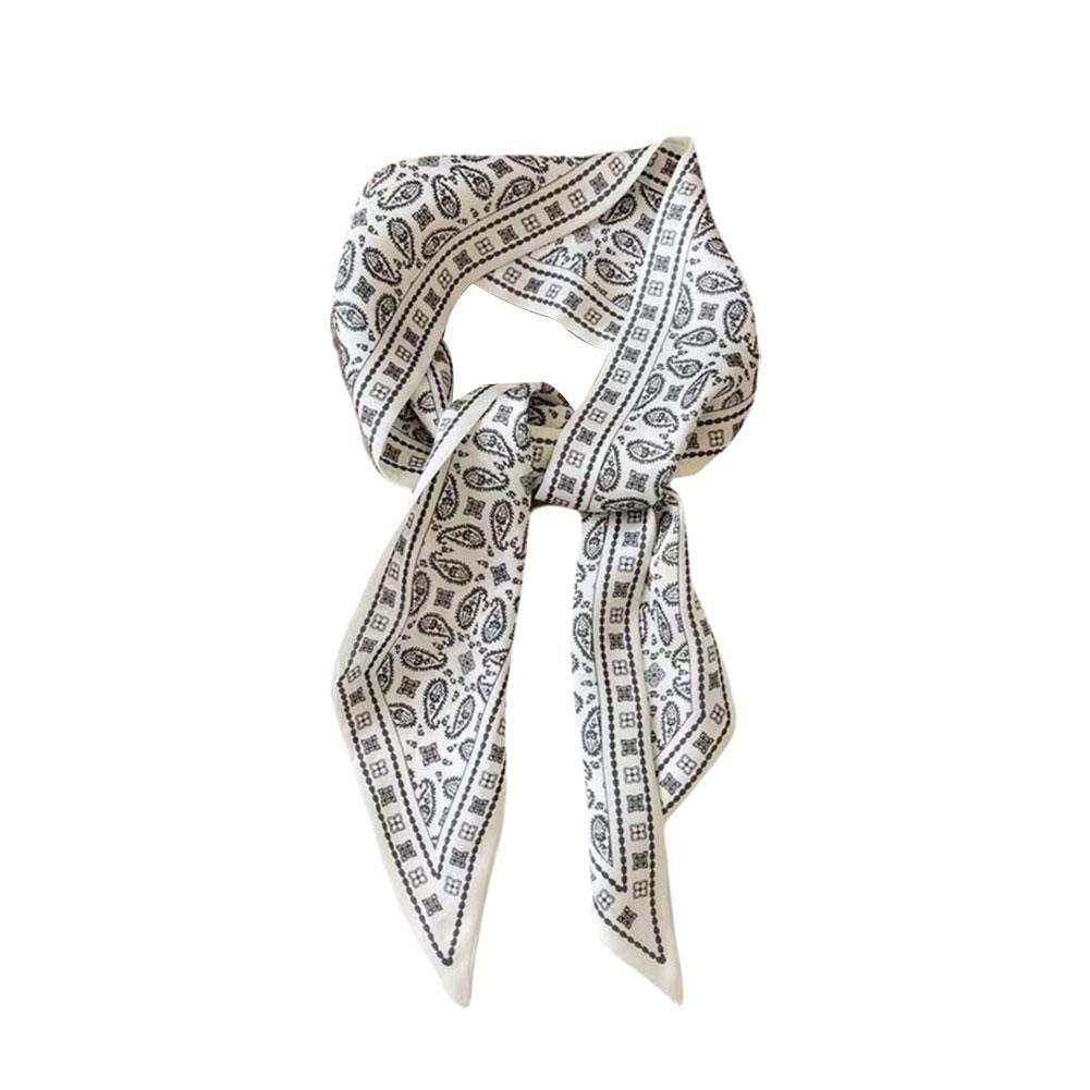 Elegant French Scarf Hair Band Bow Ribbon Multifunctional Scarf Vintage Fashion Triangle Access G3R5