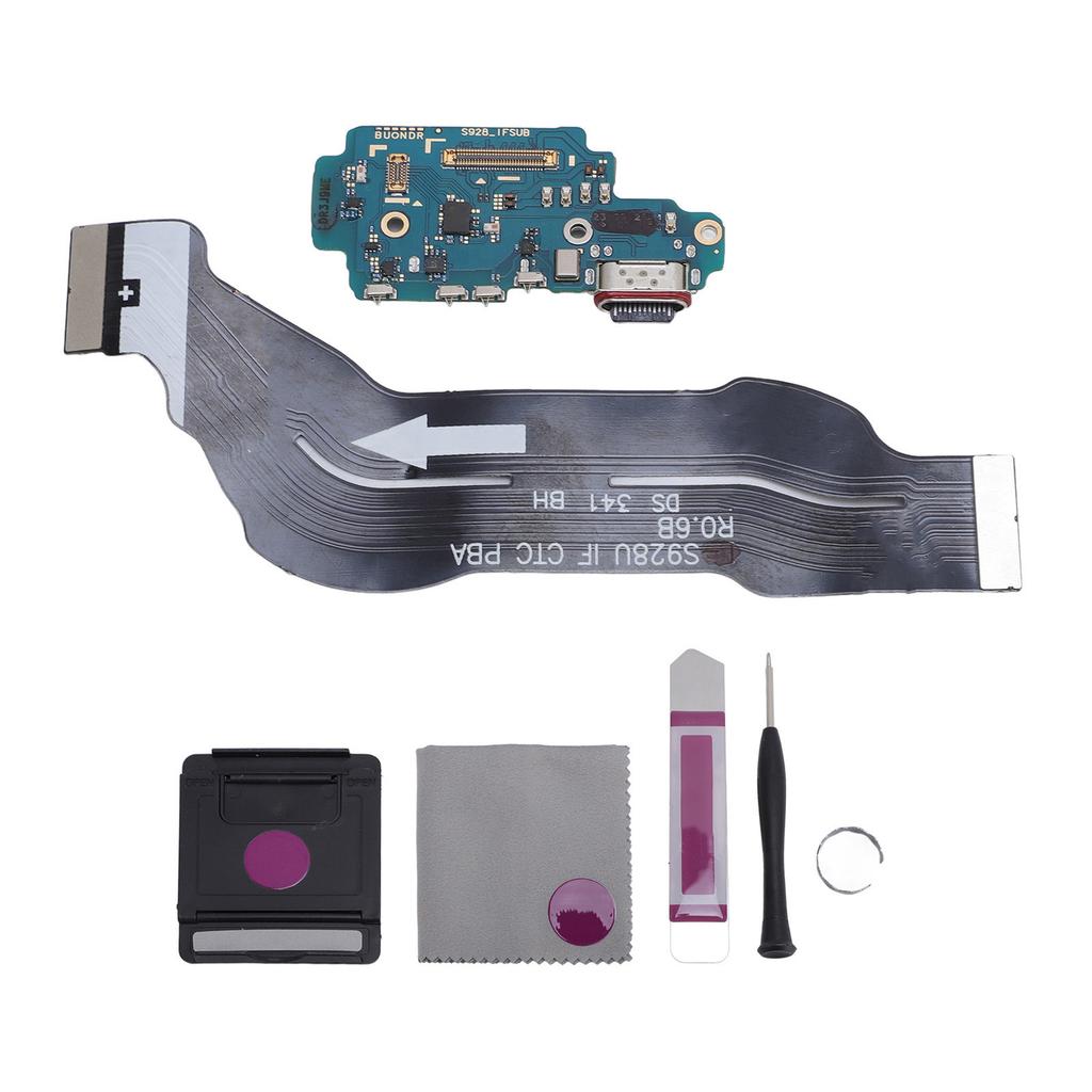 USB C Charging Port Dock Connector with Motherboard Flex Cable Tools Dock Board Flex Cable