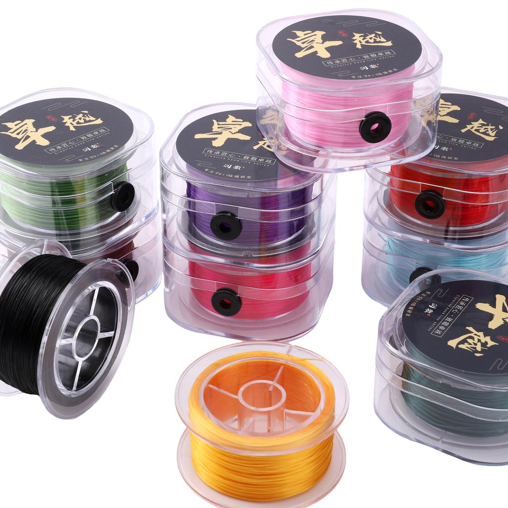 50-100Meter Elastic Line Thread Round Crystal Line Nylon Rubber Stretchy Cord For Jewelry Making Beading Bracelet