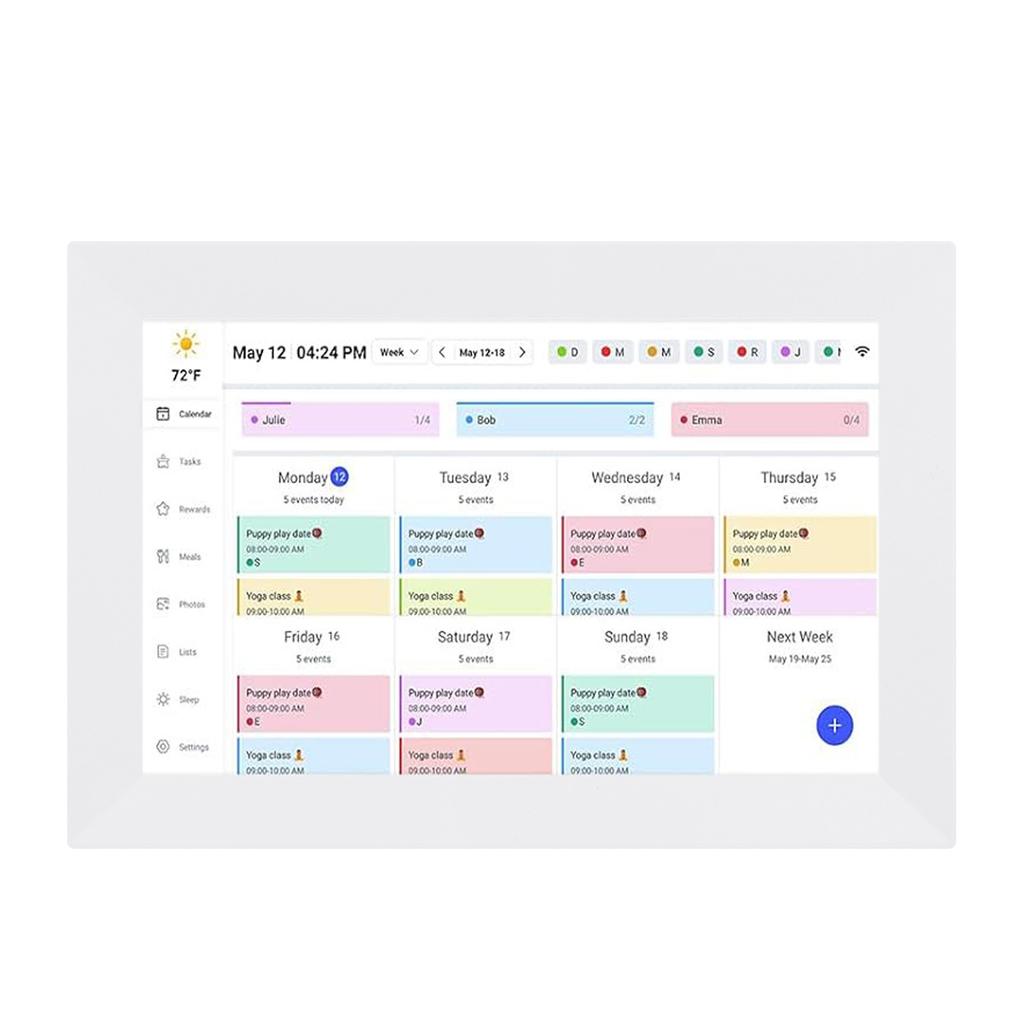 Smart Electronic Calendar 10.1 Inch Smart Touch Screen Home Interactive Electron Calendar WiFi Family Digital Calendar