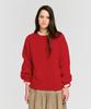 DEPOUND Raglan Round Neck Pullover [Red]