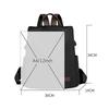 Oxford Cloth Anti-Theft Backpack Lightweight Solid Color Travel Backpack Large Capacity Waterproof Satchel for Women Girls