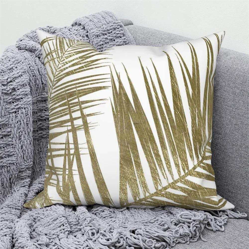 List Větvička Strom Květina Povlak na polštář Modrá Zelená Hnědá Květinový Polštář Domov Pohovka Auto Dekorace