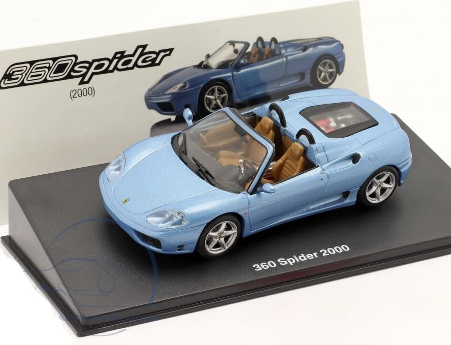 

ALTAYA Ferrari 360 1/43 Scale Model Car 2000 Spider (Blue) with Case